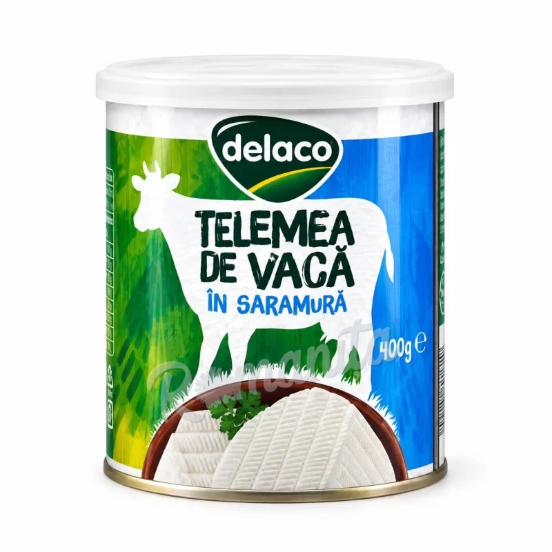 Delaco telemea de vaca in saramura 400gr