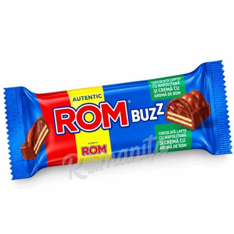 Rom buzz cu lapte si crema cu aroma de rom 50gr