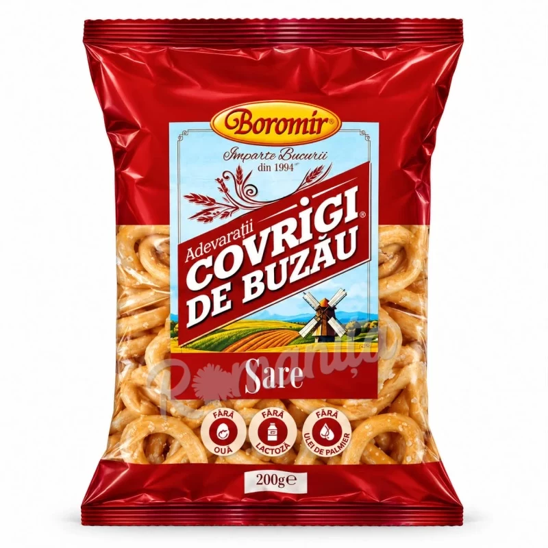 Boromir covrigi de buzau cu sare 200gr