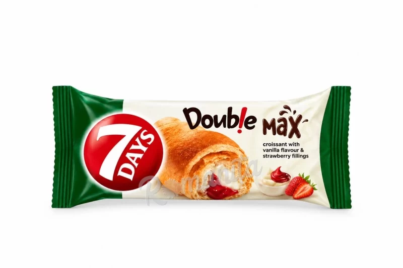 7 Days double max vanilie & capsuni 80gr
