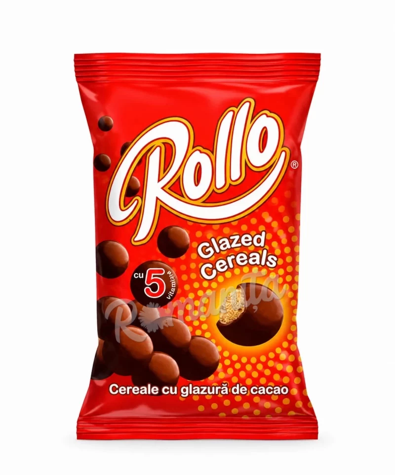 Rollo cereale cu glazura de cacao 100gr