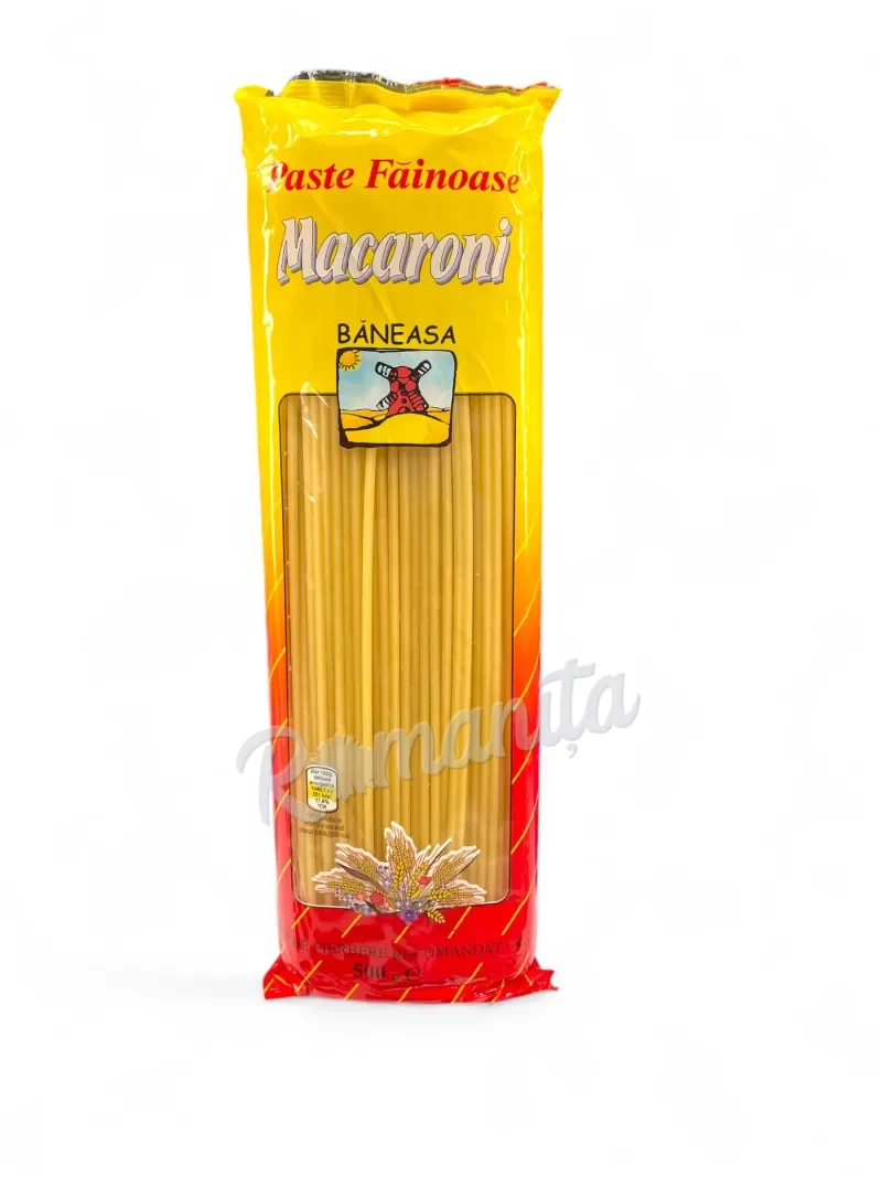 Paste fainoase baneasa macaroni 500gr
