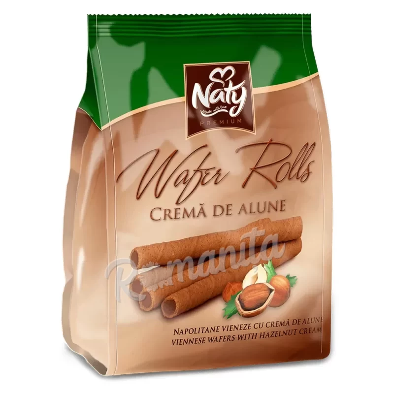Naty premium napolitane vieneze cu crema de alune 200gr