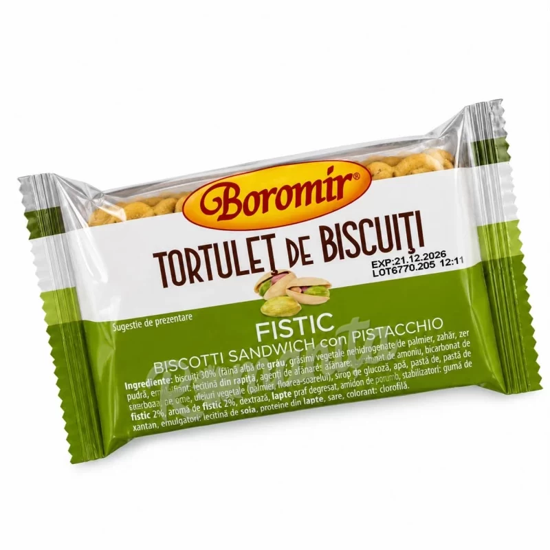 Boromir tortulet de biscuiti cu fistic 45gr