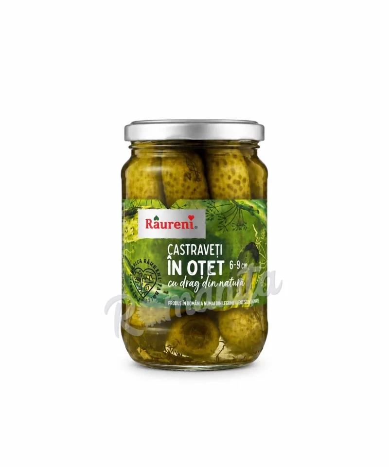 Raureni castraveti in otet 680gr