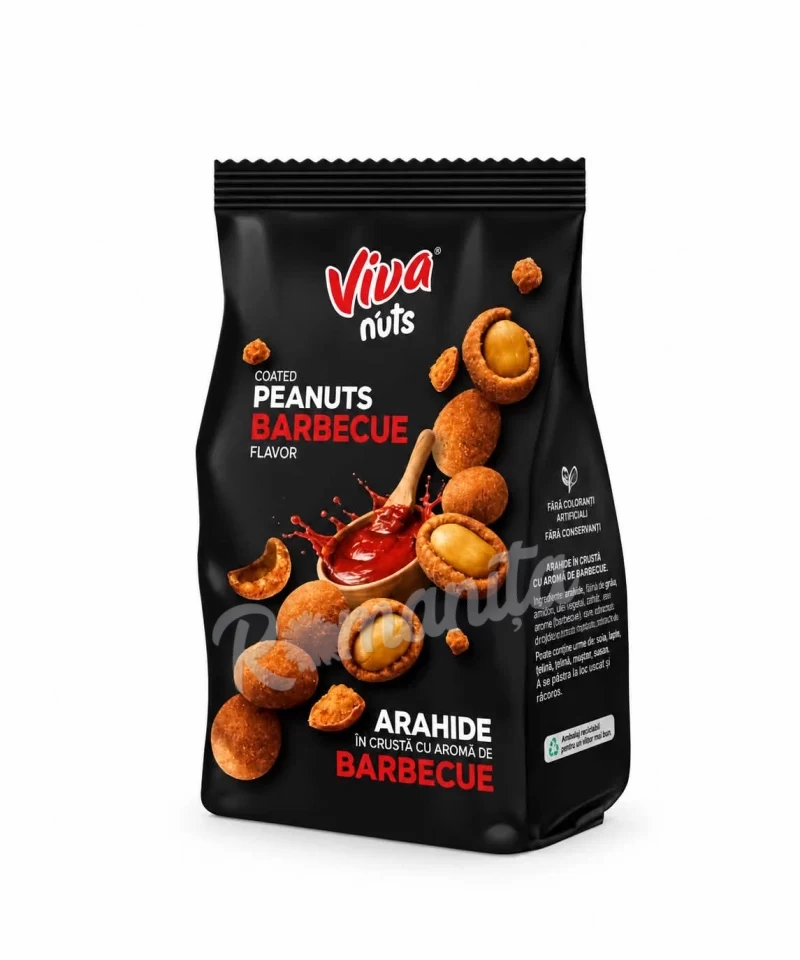 Viva nuts  arahide în crustă cu aromă de barbecue 150gr