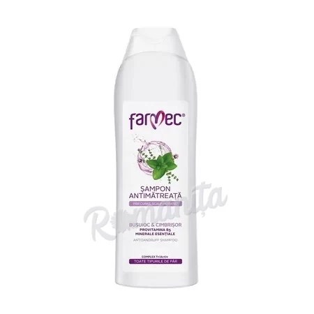 Farmec sampon antimatreata cu extract de busuioc si cimbisor 400ml